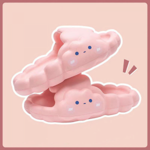 2022 vårens sommarkudde unisex inomhus utomhus hus strand mjuk söt härlig sandal tjock plattform molnskivor tofflor